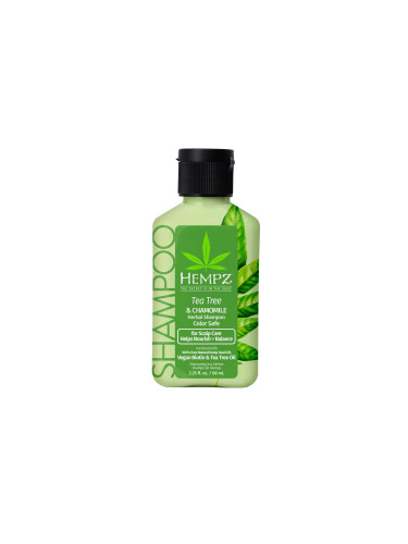 HEMPZ Mini Tea Tree Chamomile Herbal Shampoo Шампоан за коса унисекс 66ml