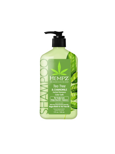 HEMPZ Tea Tree Chamomile Herbal Shampoo Шампоан за коса унисекс 500ml