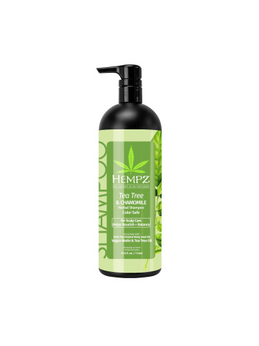 HEMPZ Tea Tree Chamomile Herbal Shampoo Шампоан за коса унисекс 1000ml