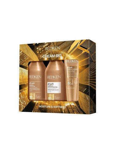 КОМПЛЕКТ REDKEN All Soft Шампоан за коса дамски 750ml