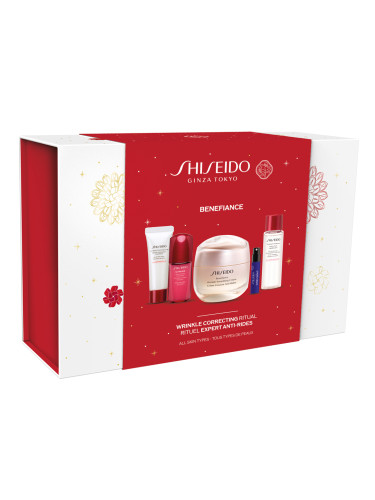 КОМПЛЕКТ SHISEIDO Benefiance Wrinkle Smoothing Cream Дневен крем дамски 50ml