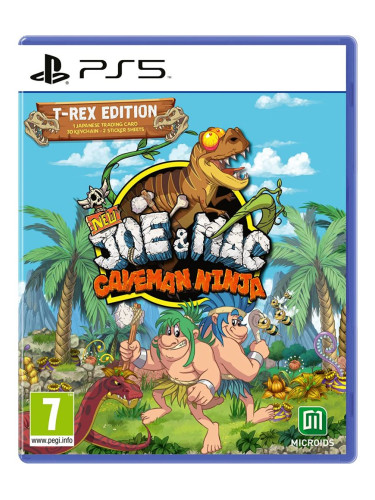 Игра New Joe & Mac: Caveman Ninja - T-Rex Edition за PlayStation 5