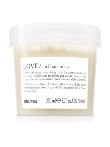 Davines Love Curl Hair Mask интензивна подхранваща маска за къдрава коса 250 мл.