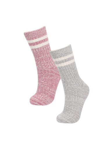 DEFACTO Women's 2-Piece Cotton Winter Socks