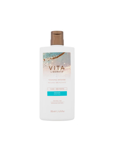 Vita Liberata Tanning Mousse Clear Автобронзант за жени 200 ml Нюанс Medium увредена кутия