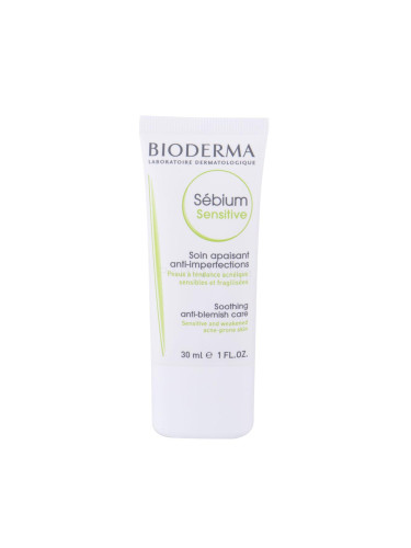 BIODERMA Sébium Sensitive Дневен крем за лице за жени 30 ml увредена кутия