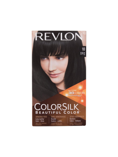 Revlon Colorsilk Beautiful Color Боя за коса за жени Нюанс 10 Black Комплект увредена кутия