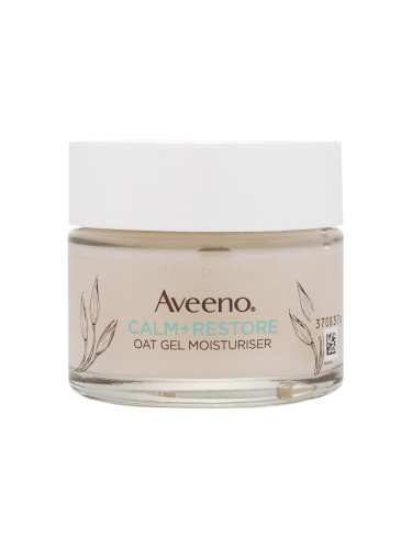 Aveeno Calm + Restore Oat Gel Moisturiser Гел за лице 50 ml увредена кутия