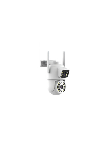 Immax NEO 07783L - Външна смарт камера DOUBLE 355° P/T 2x2MP IP65 Wi-Fi Tuya