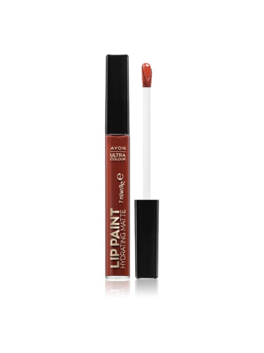 Avon Ultra Colour Paint сатенено червило с матиращ ефект цвят Bloody Mary 7 мл.