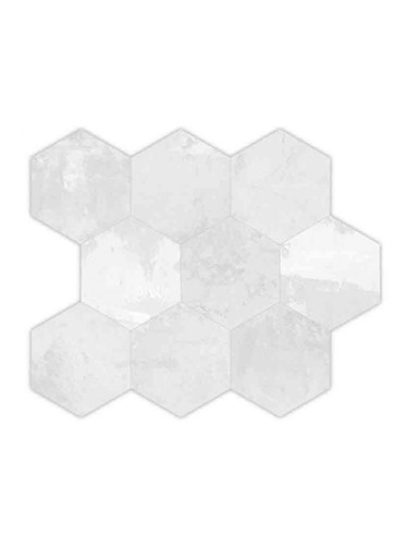 City Plaster MOSAICO ESAGONI White - декоративна плочка за баня