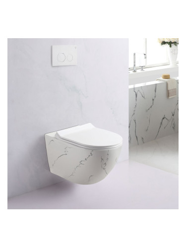 Конзолна тоалетна чиния ICC 4937 MARBLE