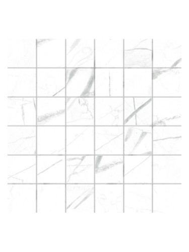 Mosaico 36 Marquina White - гранитогрес тип мозайка