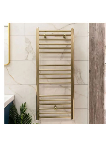 Водна лира за баня 50/80 см Crystal CORALLITE STRAIGHT матиран месинг