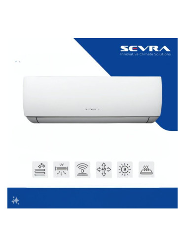 Инверторен климатик Sevra SEV-12JO/I(O), 12000 BTU, R32, Wi-fi, A++