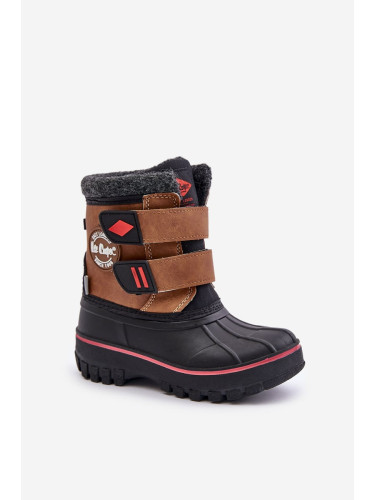 Children's snow boots with Velcro Lee Cooper Camel