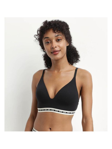 DIM ICONS PADDED TRIANGLE BRA - Women's boneless reinforced bra - black