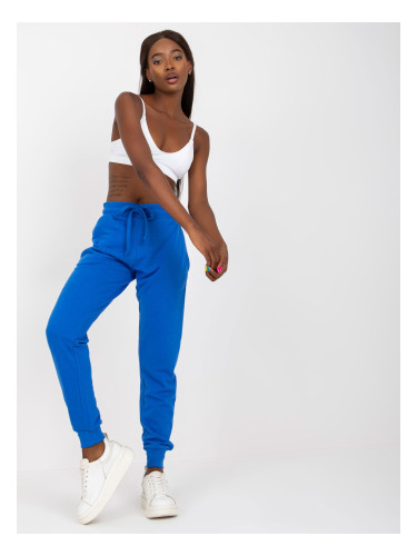 Cobalt classic basic tied sweatpants