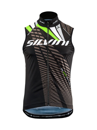 Men's vest Silvini Team MJ1404 black/green S