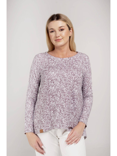 Purple blouse with sweater print mi... Me