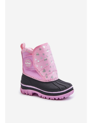 Children's snow boots with dry zip Lee Cooper Pink