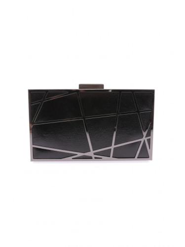 DGN 699-23y Women's Evening Dress Clutch Bag Venom Black