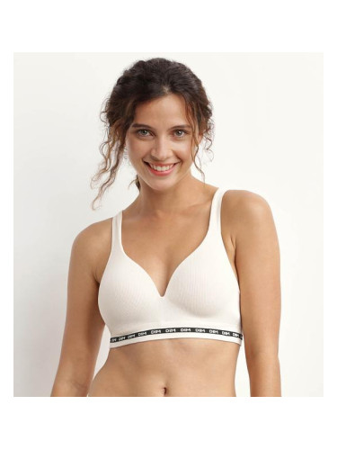 DIM ICONS PADDED SEAMLESS BRA - Women's Reinforced Bra - Cream