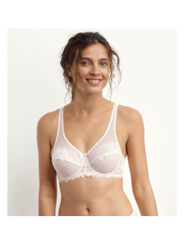 DIM GENEROUS ESSENTIEL UNDERWIRE BRA - Women's Lace Bra - Light Pink