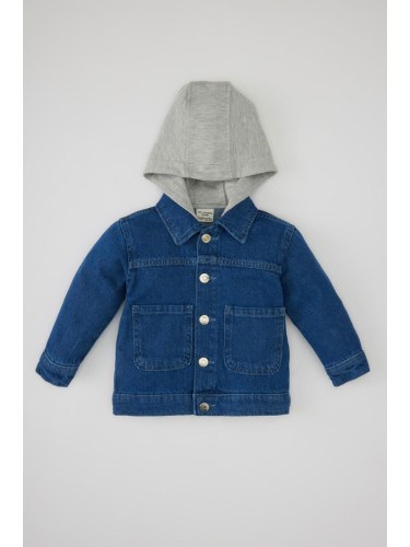 DEFACTO Baby Boy Hooded Jean Jacket