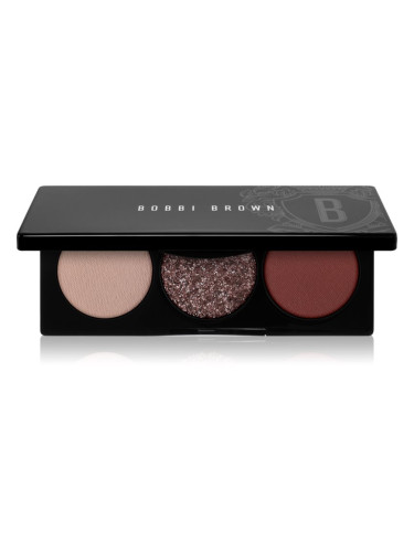 Bobbi Brown Essential Eye Shadow Trios палитра сенки за очи за перфектен външен вид цвят Smokey Plum 4,4 гр.