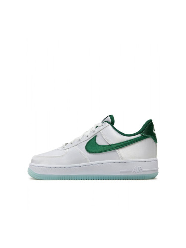 NIKE Air Force 1 '07 Low Satin Shoes White/Green