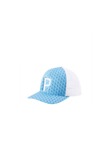 PUMA Palms Trucker P Snapback Cap Blue/White