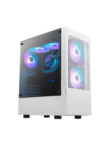 Gamdias кутия Case ATX - TALOS E3 White - aRGB, Tempered Glass