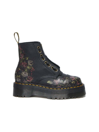 Кожени кубинки Dr. Martens Sinclair в черно с платформа DM32050001