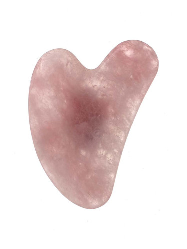 Плочка за масаж на лицето Danielle Beauty Gua Sha Rose Quartz