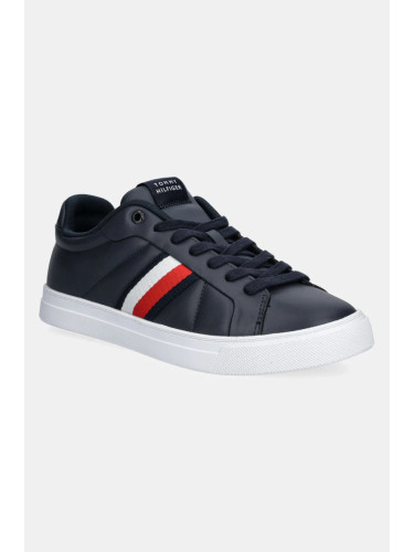 Маратонки Tommy Hilfiger ICON COURT LTH STRIPES в тъмносиньо FM0FM05163