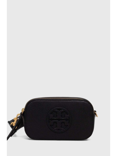 Кожена чанта Tory Burch Miller Mini в черно 158757.001