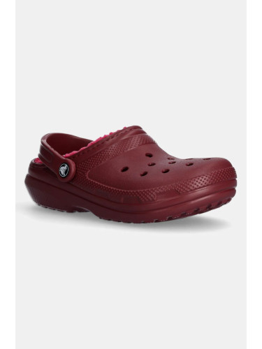 Пантофи Crocs Classic Lined Clog в червено 203591