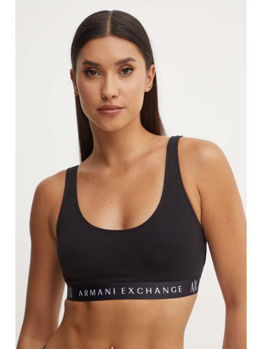 Сутиен Armani Exchange в черно с изчистен дизайн 947029 CC502