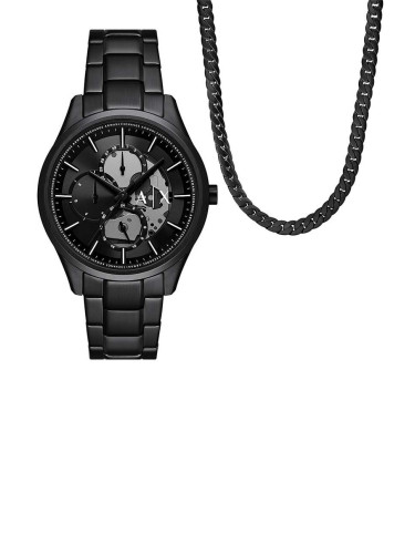 Часовник и колие Armani Exchange в черно AX7160SET