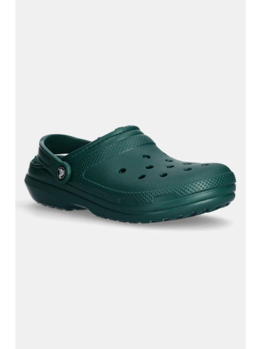 Пантофи Crocs Classic Lined Clog в зелено 203591