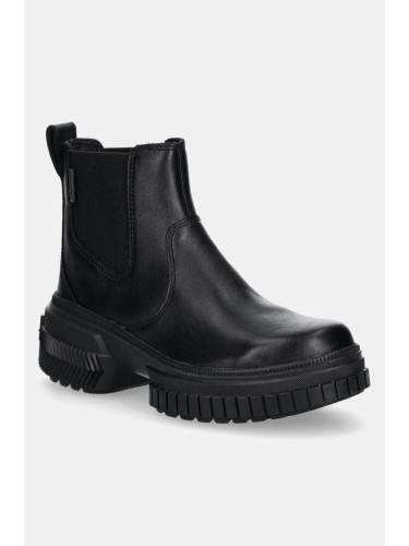 Кожени боти челси Sorel ONA AVE CHELSEA BOOT WP в черно с платформа 2102161010