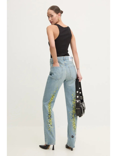 Дънки Moschino Jeans с висока талия A0322 8720