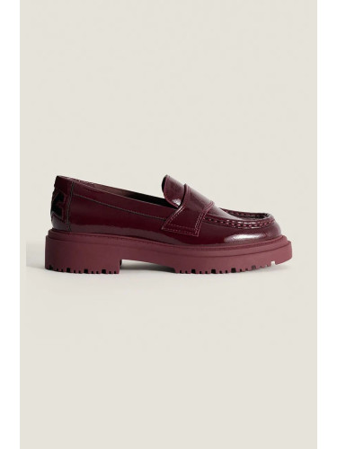 Мокасини Hoff SCHOOL WINE LOAFER в бордо с равна подметка 22328002