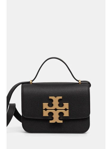 Кожена чанта Tory Burch Eleanor в черно 155671