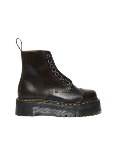 Кожени кубинки Dr. Martens Sinclair в кафяво с платформа DM31993302