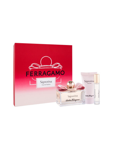 Ferragamo Signorina Подаръчен комплект EDP 100 ml + лосион за тяло 50 ml + EDP 10 ml