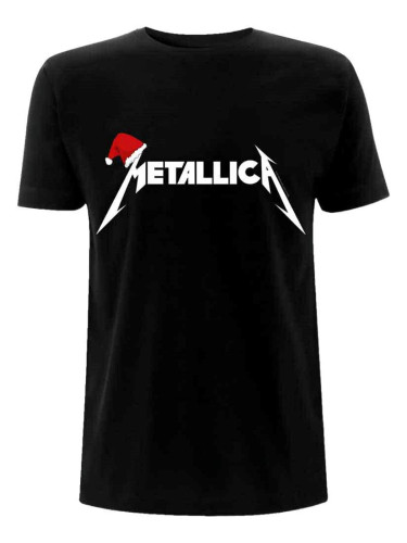 Metallica Риза Santa Hat Logo Unisex Black L