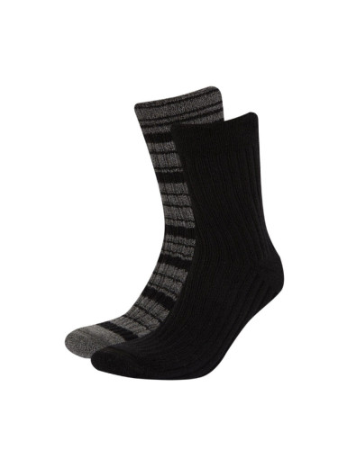 DEFACTO Men's Seamless 2-Pack Cotton Winter Socks