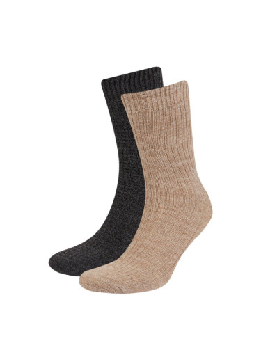 DEFACTO Men's 2-Pack Winter Socks